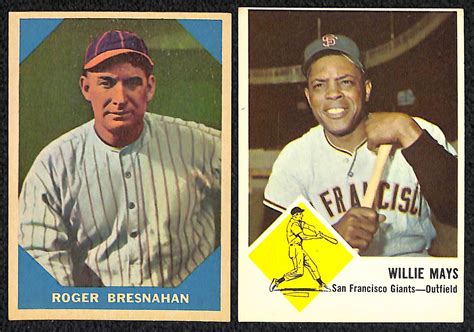 Lot Detail Lot Of 22 1959 1963 Fleer Baseball Cards W Willie Mays