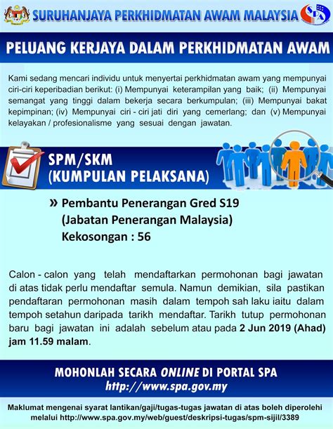Jabatan penerbangan awam malaysia (gps: Jawatan Kosong di Jabatan Penerangan Malaysia - Pembantu ...