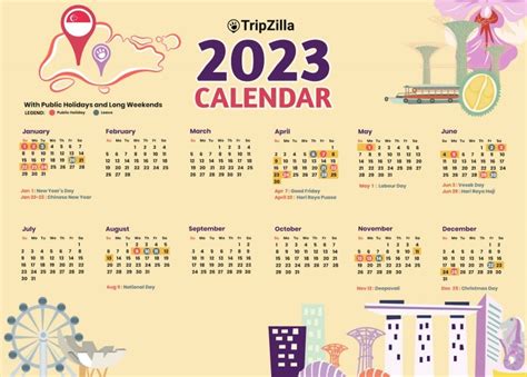 10 Long Weekends In Singapore In 2023 Bonus Calendar And Cheatsheet