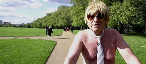 Tory Mp Michael Fabricant Strips Off To Launch Naked Bike Ride Campaign