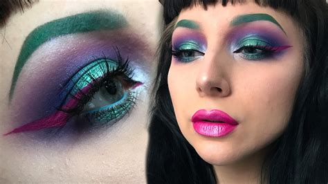 Colorful Cool Tones Makeup Tutorial Youtube