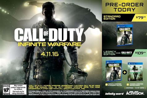 Call Of Duty Infinite Warfare Leak Shows Modern Warfare Remaster With