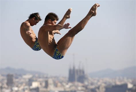 Deportistas se lucen en el mundial de natación Barcelona 2013 Diving
