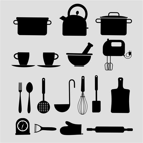 Kitchen Utensils Vector Art Icons And Graphics For Free Download