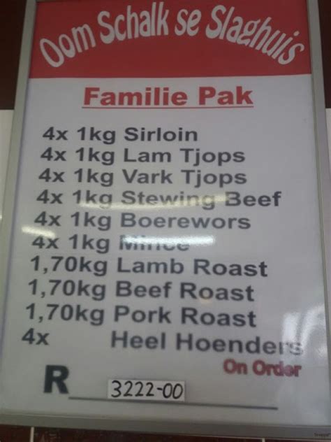 OOM SCHALK SE SLAGHUIS Lamb, Pork, Beef, Meat and Seafood ... Oom gallery is located in birmingham, england.