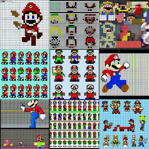 Game Mario Pixel Art Spritesheet Stable Diffusion Openart