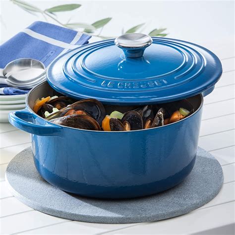 Panela Redonda Signature Le Creuset Azul Marseille Cm LCL Home