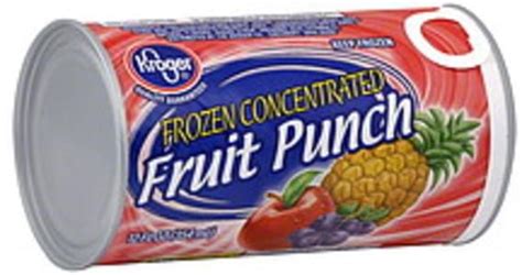 Kroger Frozen Concentrate Fruit Punch 12 Oz Nutrition Information
