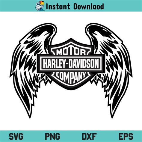 Harley Davidson Wings Svg Harley Davidson Wings Svg File Wings Harley