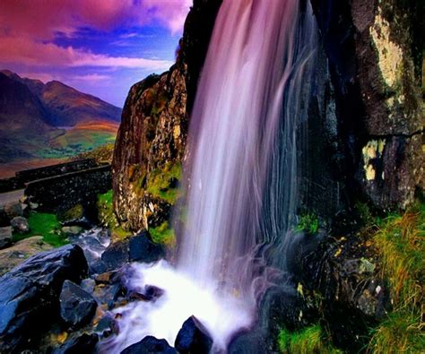 Purple Waterfall Angels Mountainside Pinterest