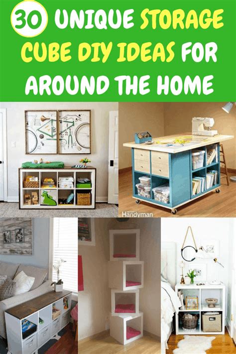 Easy to make diy storage cubbies! 30 Unique Storage Cube DIY Ideas For Around The Home