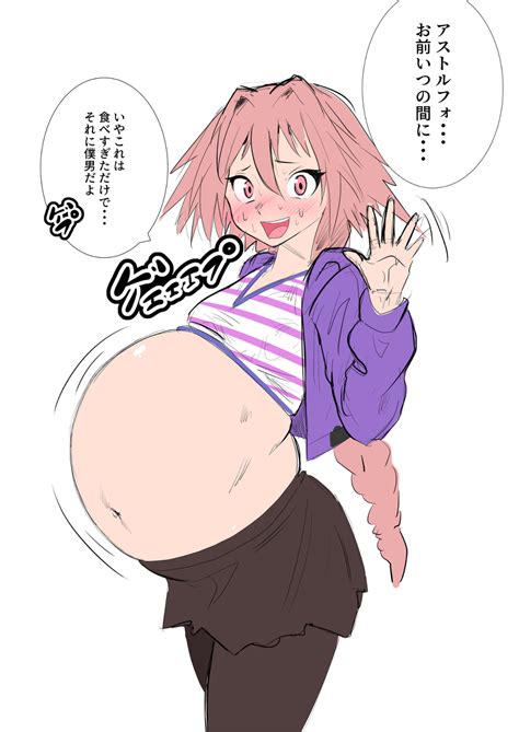 Rule 34 Astolfo Fate Belly Bulge Belly Expansion Bloated Bloated Belly Bloated Stomach Burp