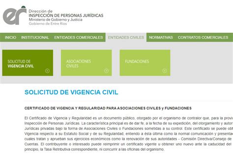 El Certificado De Vigencia Para Asociaciones Civiles Y Fundaciones Se