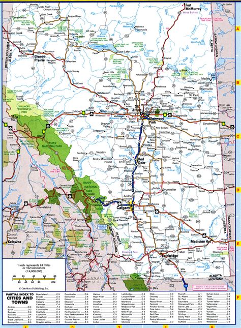 Detailed Map Of Alberta Canada Get Map Update