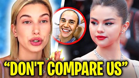 stop it hailey baldwin begs fans to stop comparing her to selena gomez youtube