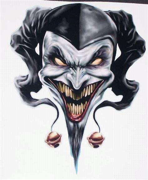 Joker Villain From Batman Jester Tattoo Evil Clown Tattoos Evil Clowns
