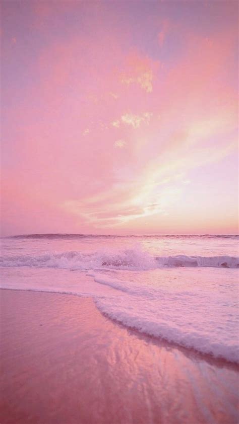 Maybe you would like to learn more about one of these? pink sunset ocean #pinkaesthetic in 2020 | Pink wallpaper ...