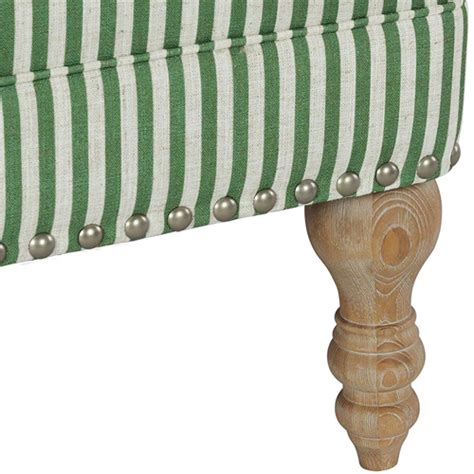 Dorel Living Jaya Green Stripe Accent Chair Zars Buy