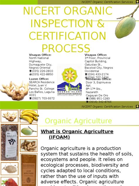 Nicert Organic The Process Of Organic Certification Certification