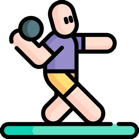 Shot Put Special Lineal Color Icon