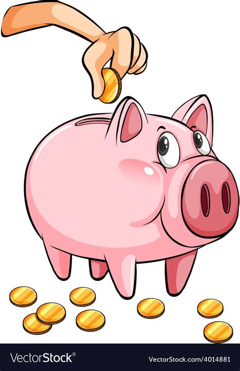 A Piggy Bank Royalty Free Vector Image Vectorstock