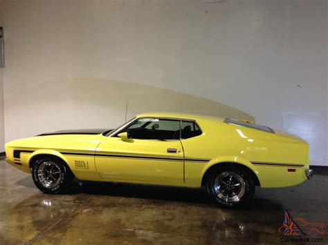 Super Bad A 1973 Ford Mustang Mach 1 Q Code 351c 4v Factory Ac 1970