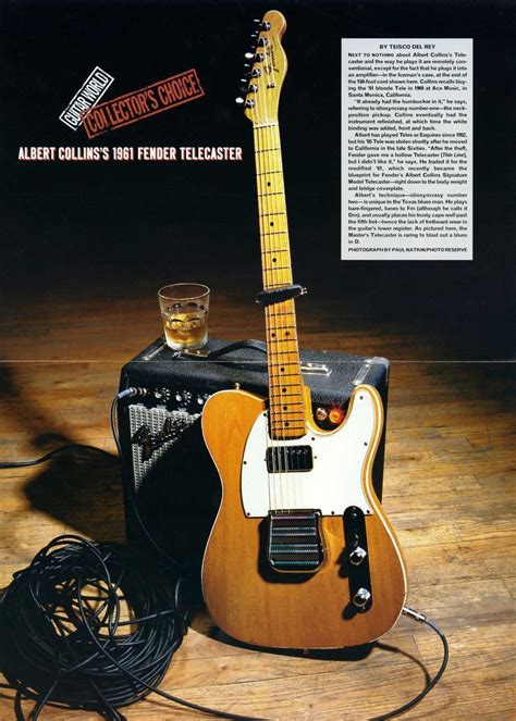 Albert Collinss 1961 Fender Telecaster Poster Fender Guitar Amp
