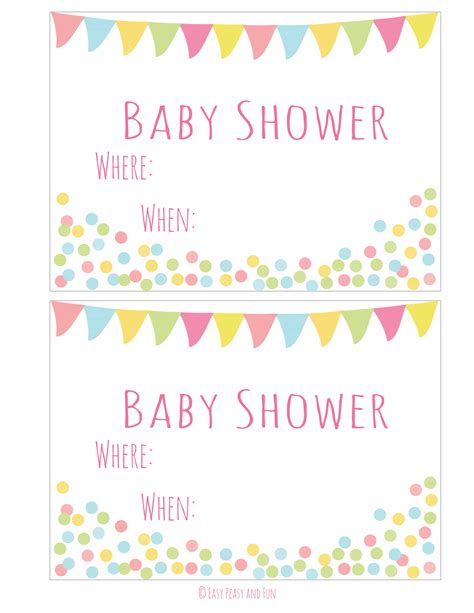 Free Printable Baby Shower Invitations