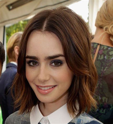 Learn How To Rock A Tousled Shoulder Length Bob Just Like Lily Collins
