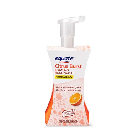 Equate Citrus Burst Antibacterial Foaming Hand Wash Soap Kills Germs