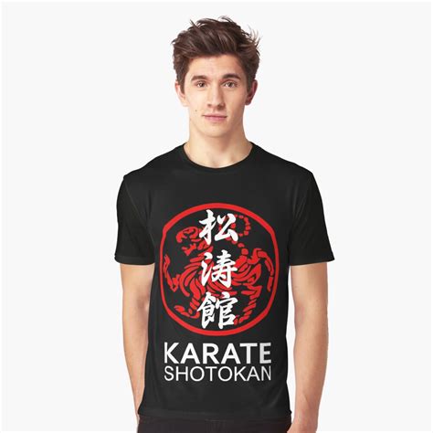 Shotokan Karate Symbol And Kanji White Text T Shirt For Sale By Dcornel Redbubble Karate