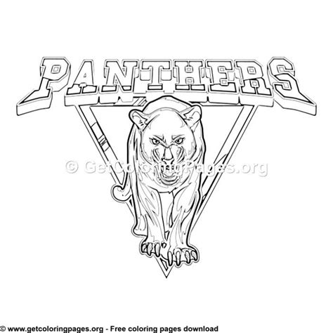 Panthers Mascot Coloring Pages Coloring Pages Coloring Books Sketch