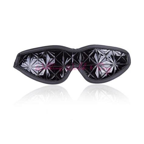 Buy Black Leather Blindfold Sexy Eye Mask Bondage