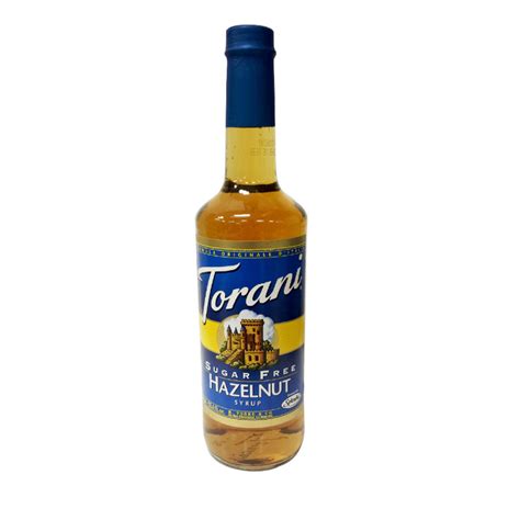 Torani 750 ML Sugar Free Hazelnut Flavoring Syrup