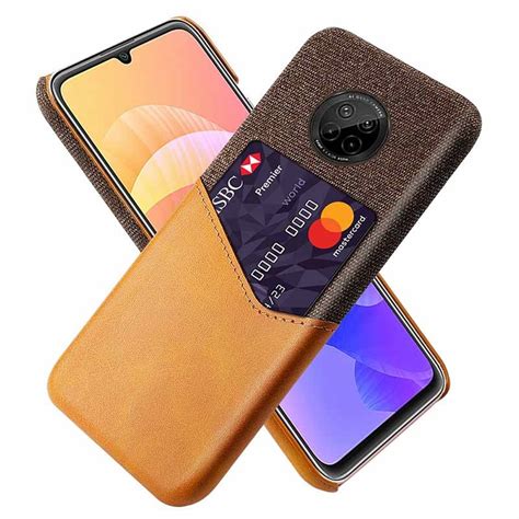 Ksq Huawei Y9a Case With Card Pocket Castanho