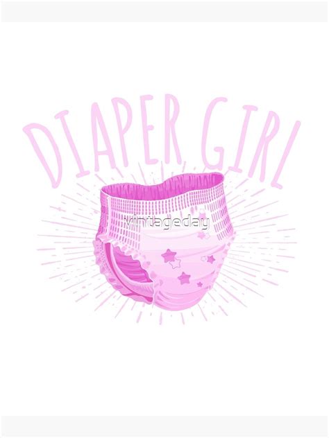 ABDL DiaperGirl Diaper Girl DDLG Adult Baby Diaper Premium Matte Vertical Poster Designed Sold