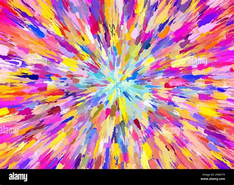 Abstract Bright Color Burst Background Multicolored Pattern Stock