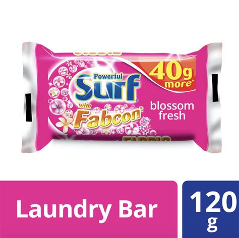 Surf Bar Detergent Blossom Fresh 120g Jumbo Cut Csi Supermarket