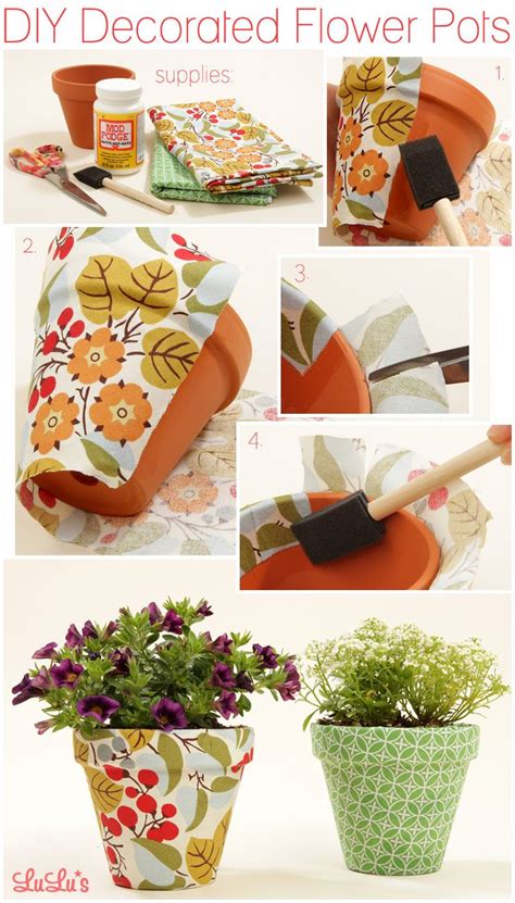 Diy Decorated Flower Pots With Images Decorated