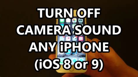 When the switch is closer to the screen, ring mode is enabled, so your device will play sounds as. iPhone 6S Camera Shutter Sound Effect Turn Off or On Any ...