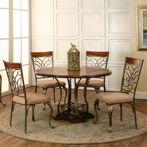 4.2 out of 5 stars 16. Cramco, Inc Harlow 5-Piece Transitional 48" Round Metal ...