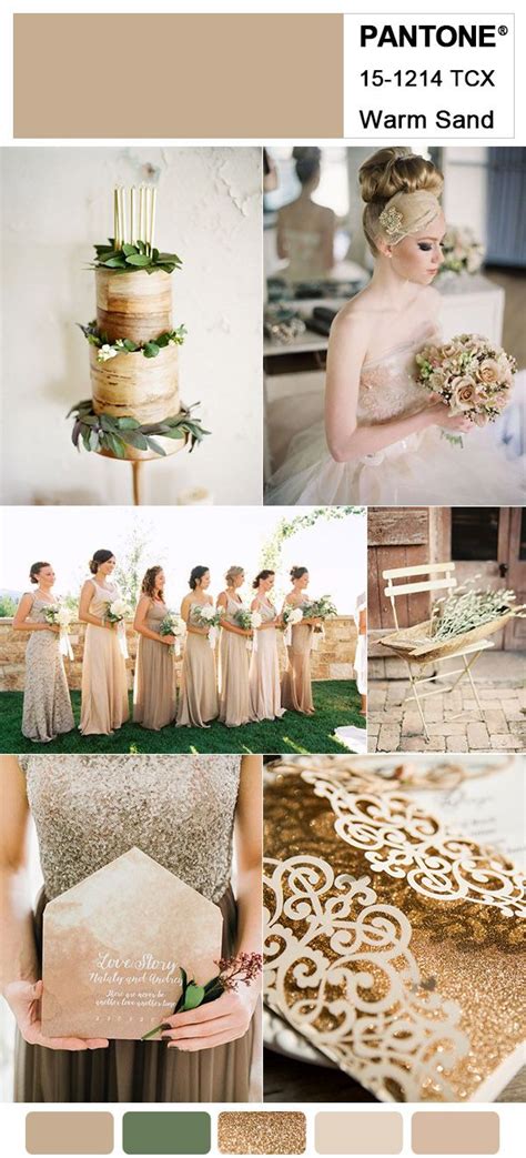 5 Warm Sand Neutral Wedding Colors For 2018 Trends Inspired By Pantone