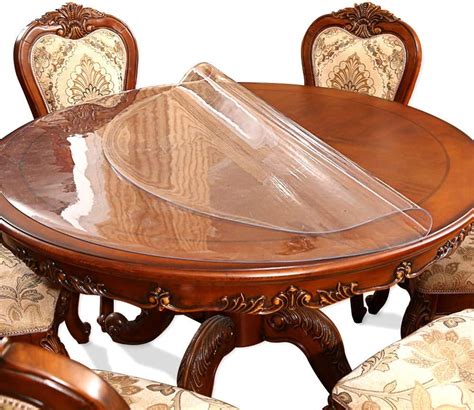 36 Inch 3ft Round Clear Table Protector Tablecloth Cover