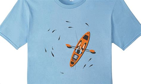 Cool Kayak Fishing Shirt Fishing Shirts Fish Design Mens Tshirts