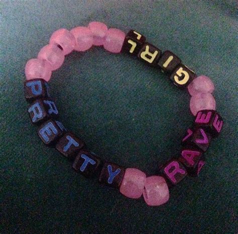 Pretty Rave Girl Kandi Bracelet ️ Rave Bracelets Kandi Bracelets Candy Bracelet