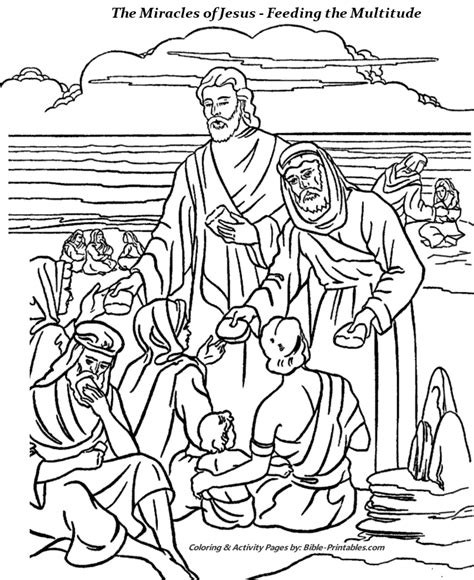 19 Miracles Of Jesus Coloring Pages