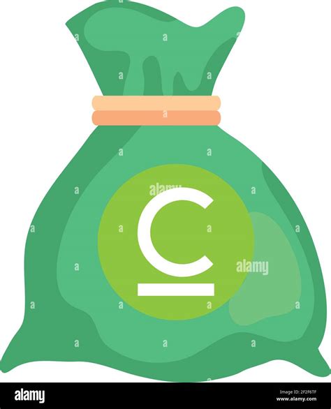 Kyrgyzstan Som Currency Note Money Bag Icon In Green Color For Apps And