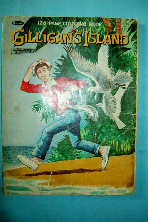 Vintage 1960s Gilligans Island Tv Show Coloring Book By Whitman