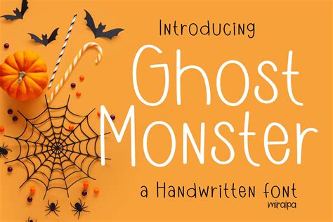 Ghost Monster Font By Miraipa Creative Fabrica