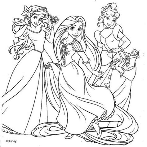 Princesa Para Colorear Rapunzel Páginas Para Colorear